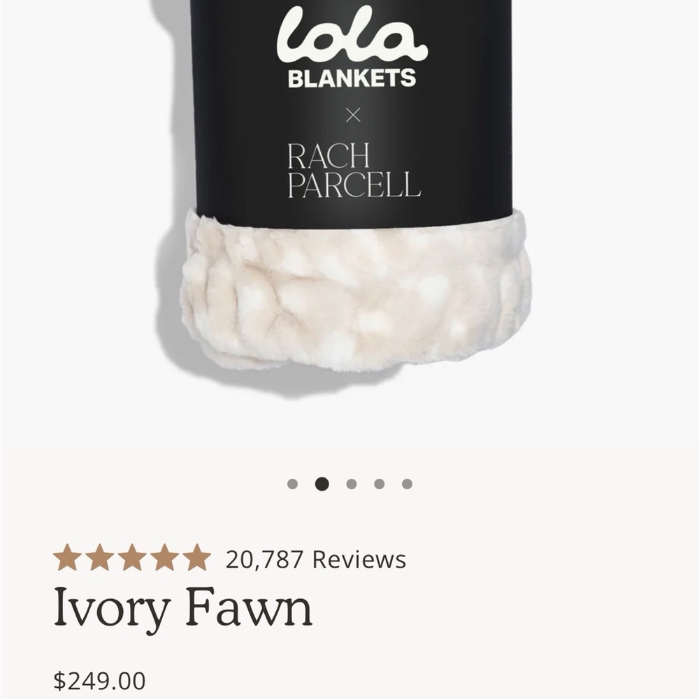 Luxurious Lola Blanket Soft Ivory Fawn